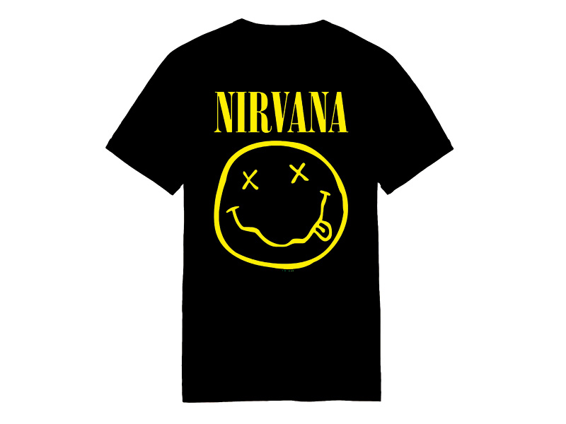 Pío azafata insecto Camisetas Manga Corta Hombre : Camiseta Nirvana